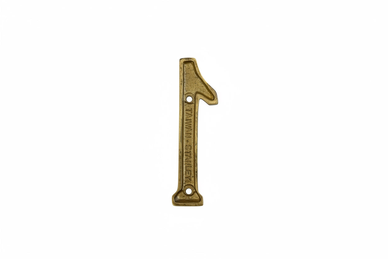Solid Brass Number 1 reference image