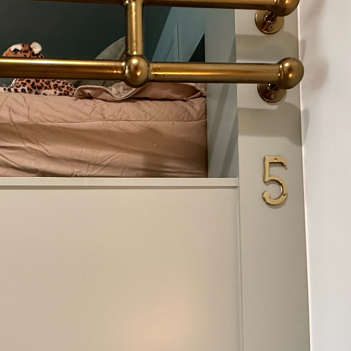 Decorative Number 5 styled in Teresa’s home