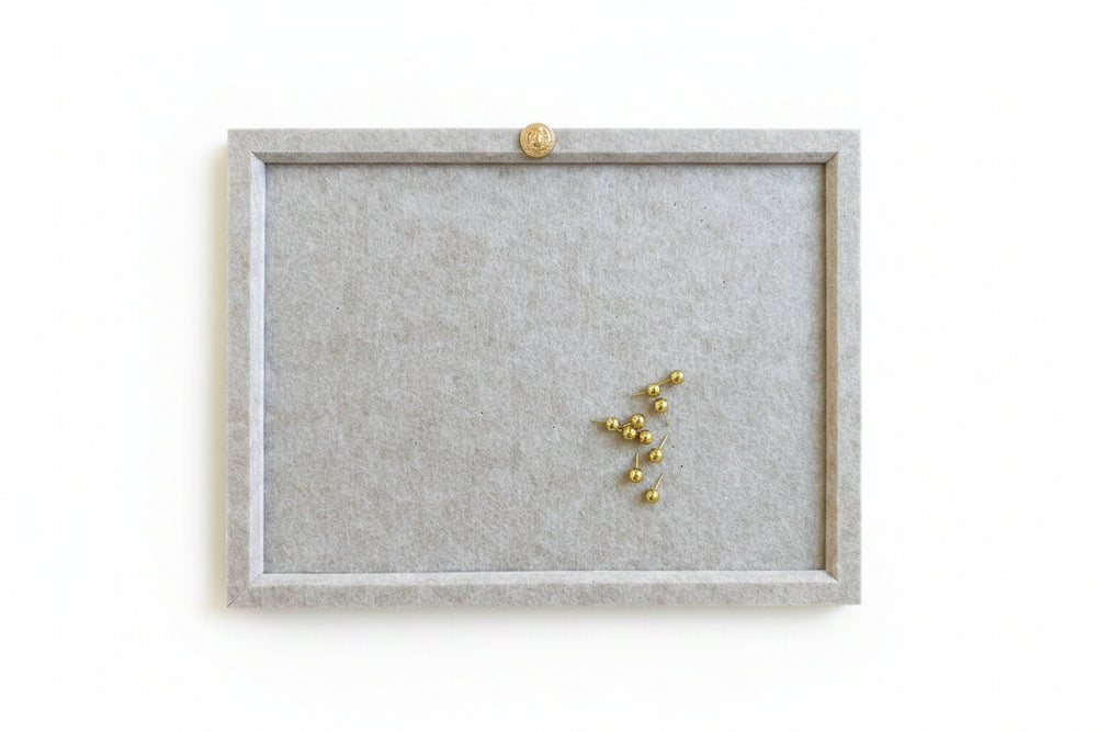 EMMIE Beige felt message pin board reference image