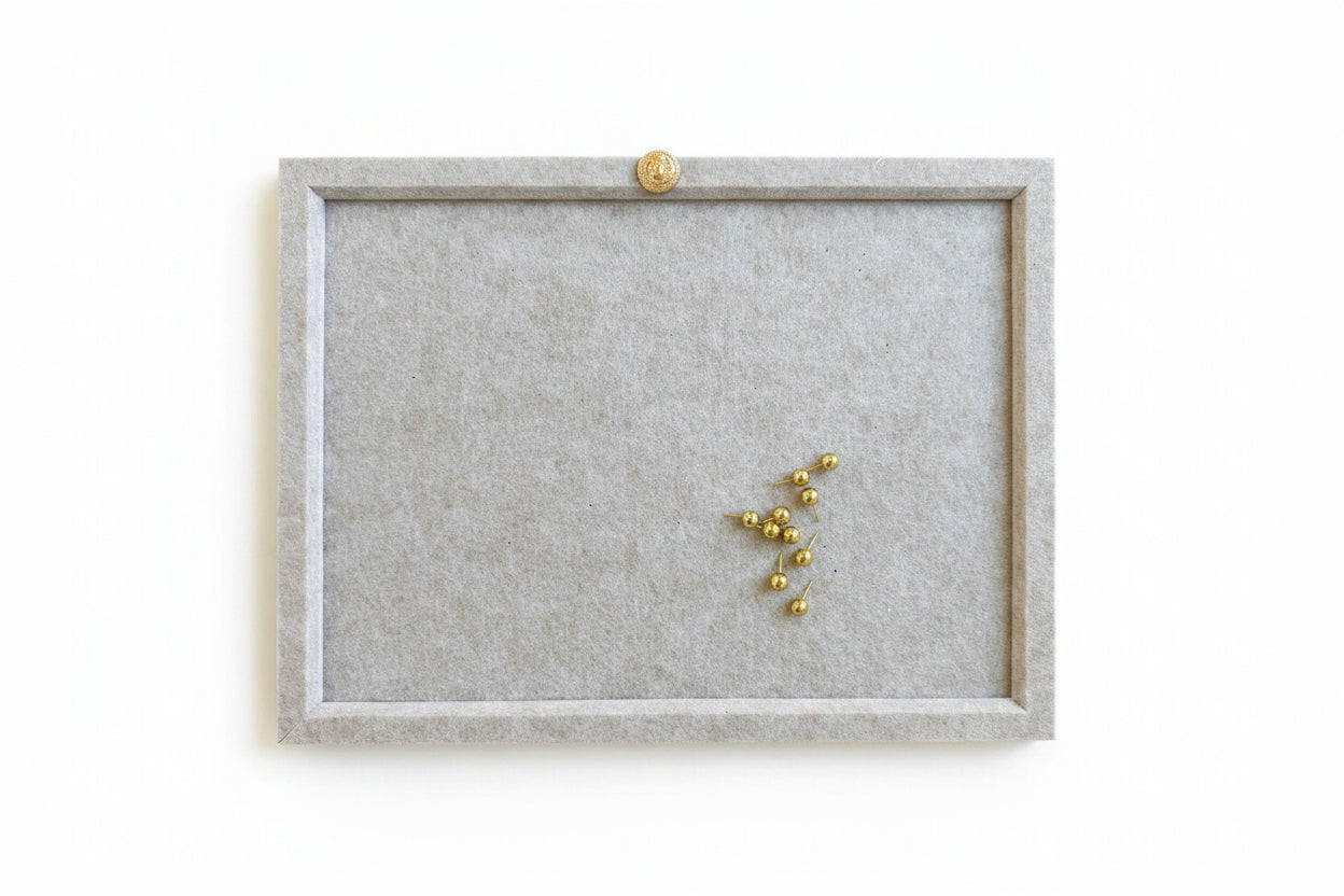 EMMIE Beige felt message pin board reference image