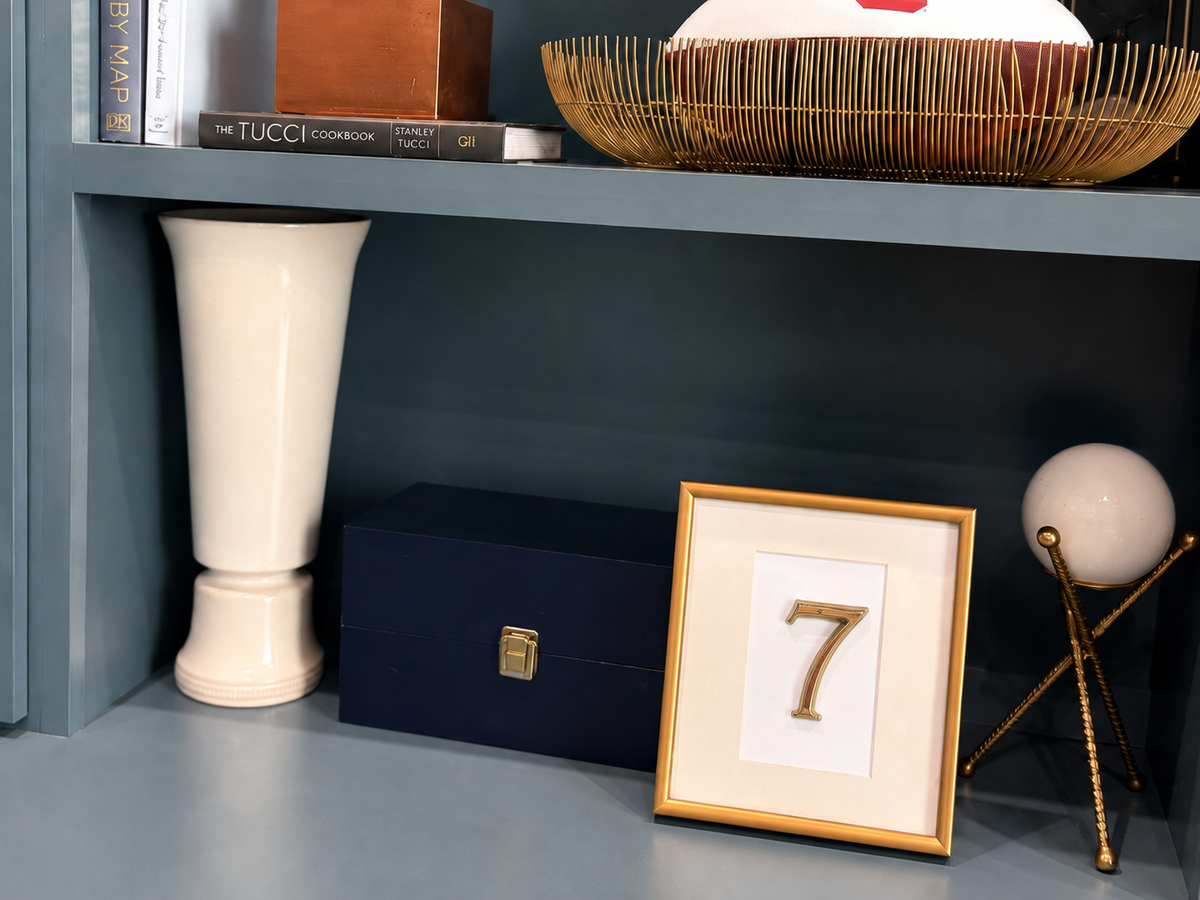 Decorative Number 7 styled in Teresa’s home