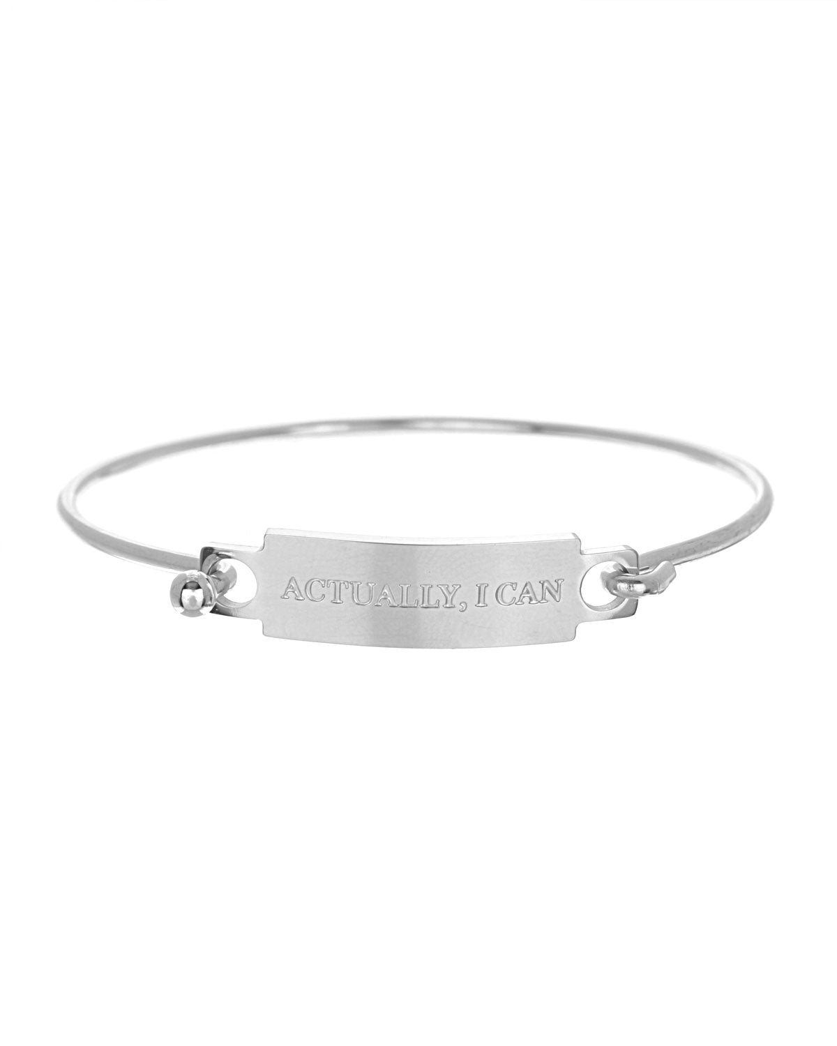 Actually, I Can Bangle Bracelet | Silver - Teresa Collins Studio