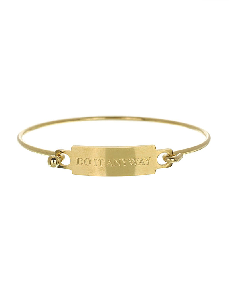 Do It Anyway Bangle Bracelet | Gold - Teresa Collins Studio