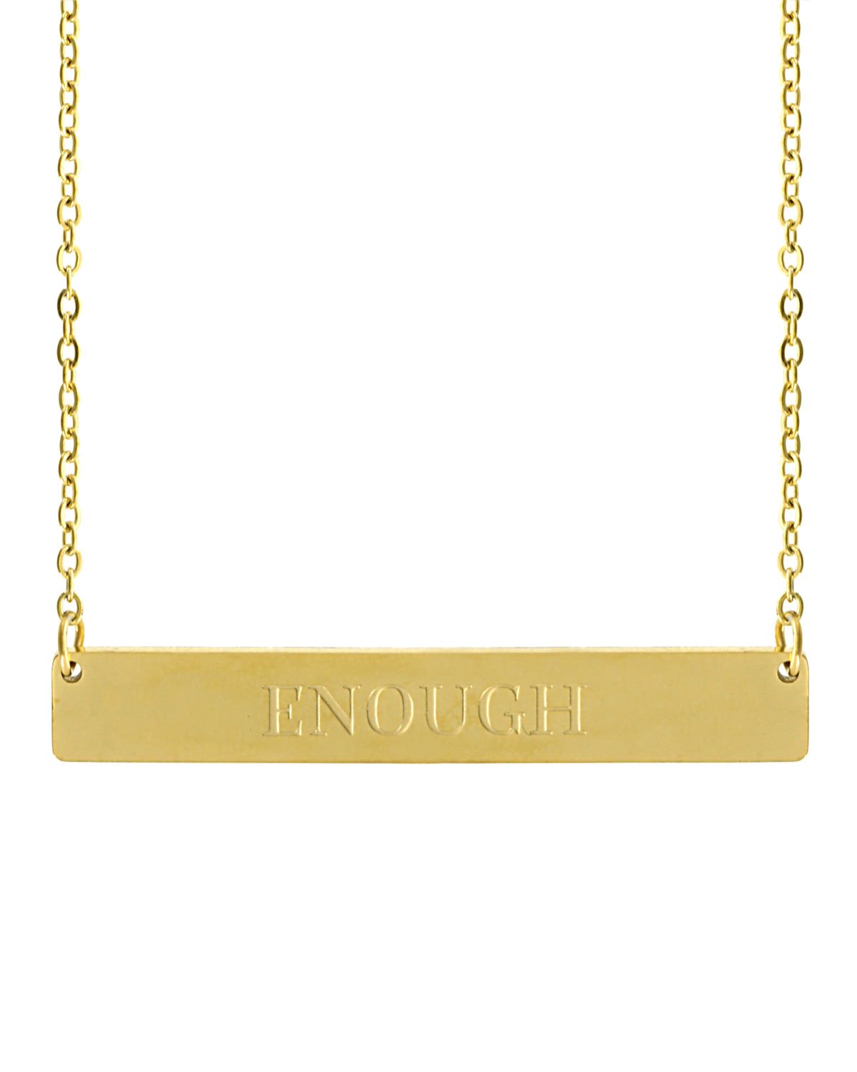 Enough Bar Necklace | Gold - Teresa Collins Studio