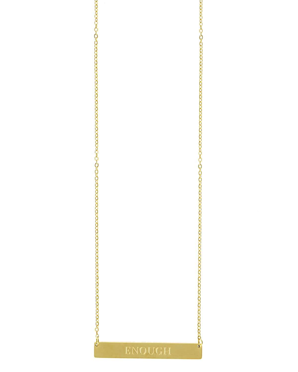 Enough Bar Necklace | Gold - Teresa Collins Studio