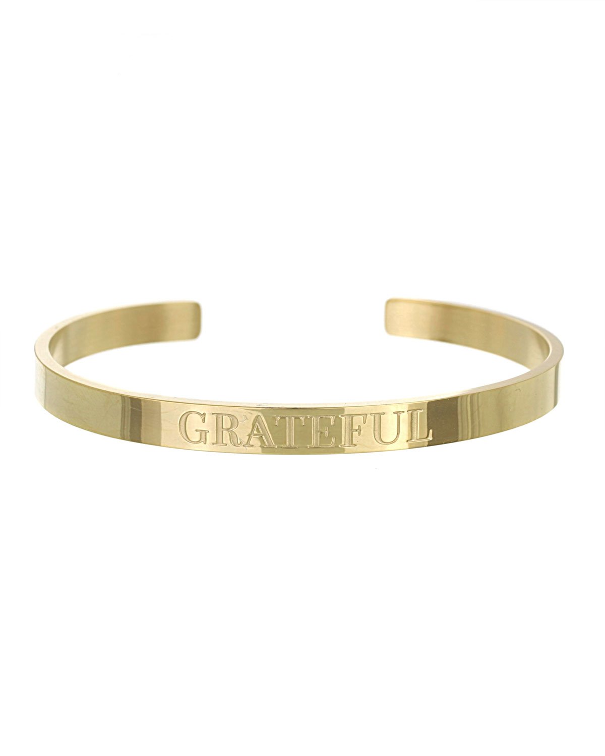 Grateful Open Cuff Bracelet | Gold - Teresa Collins Studio